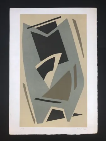 Litografia Magnelli - Senza titolo 