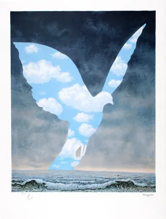 Litografia Magritte - La Grande Famille
