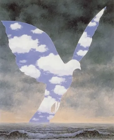 Litografia Magritte - La grande famille