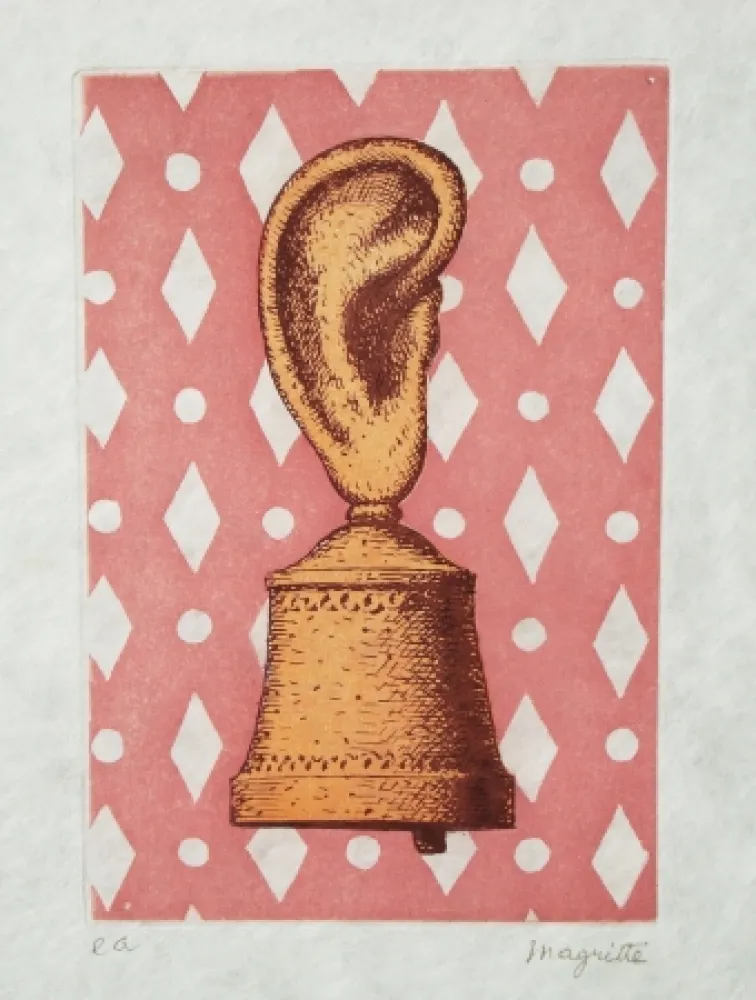 Acquaforte E Acquatinta Magritte - La leçon de musique