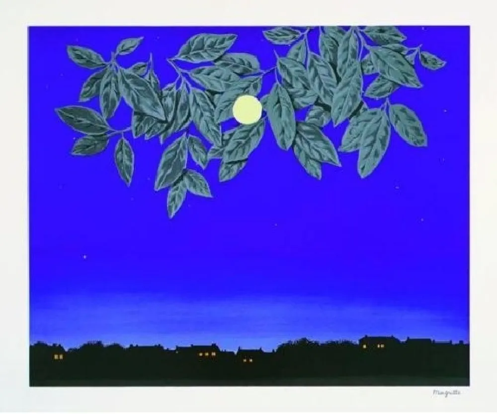 Litografia Magritte - La page blanche