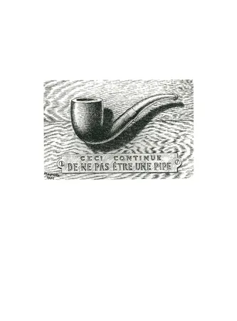 Acquaforte Magritte - La trahison des images