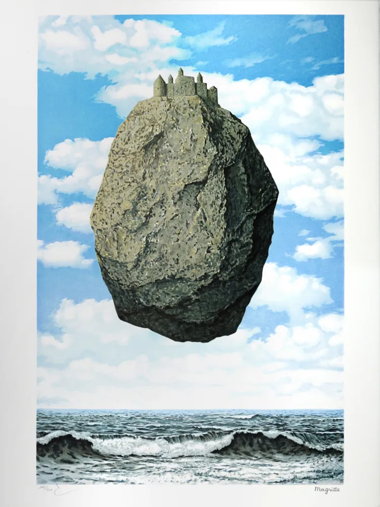 Litografia Magritte - Le Château des Pyrénées (The Castle of the Pyrenees)