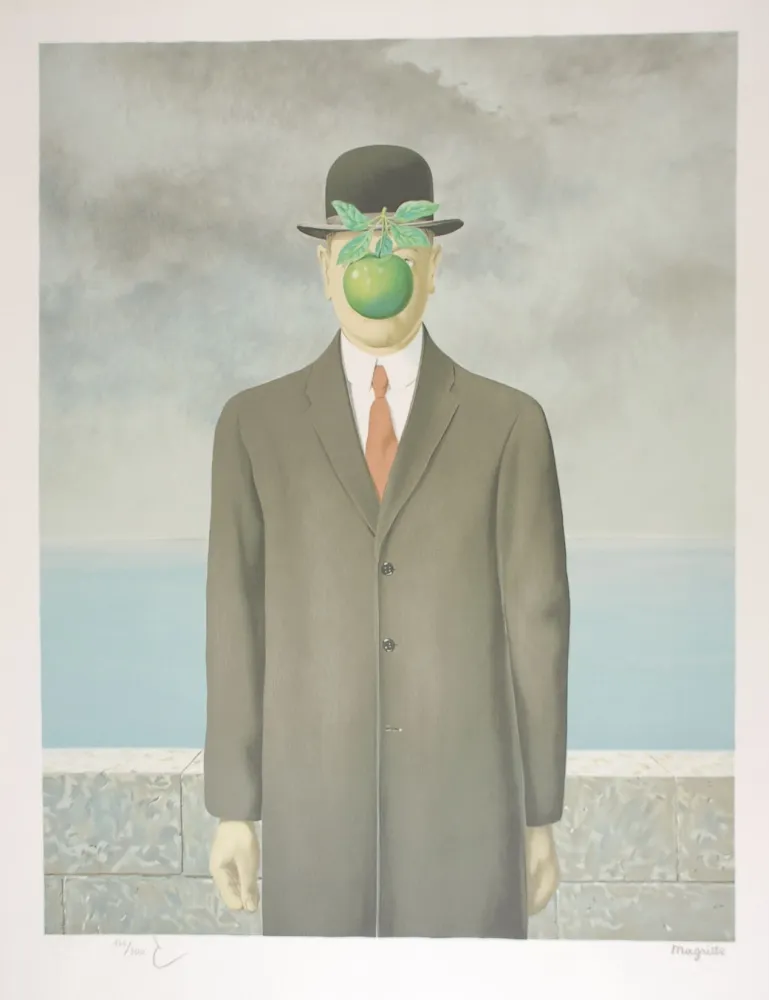 Litografia Magritte - Le Fils de l’Homme - The Son of Man