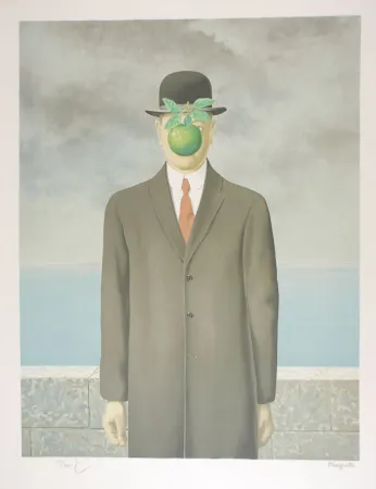 Litografia Magritte - Le Fils de l’Homme - The Son of Man