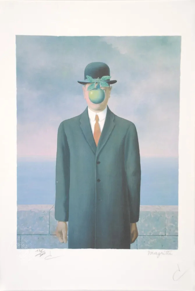 Litografia Magritte - Le Fils de l’Homme - The Son of Man