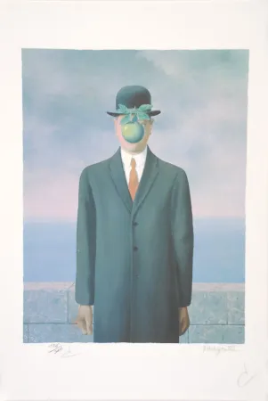 Litografia Magritte - Le Fils de l’Homme - The Son of Man