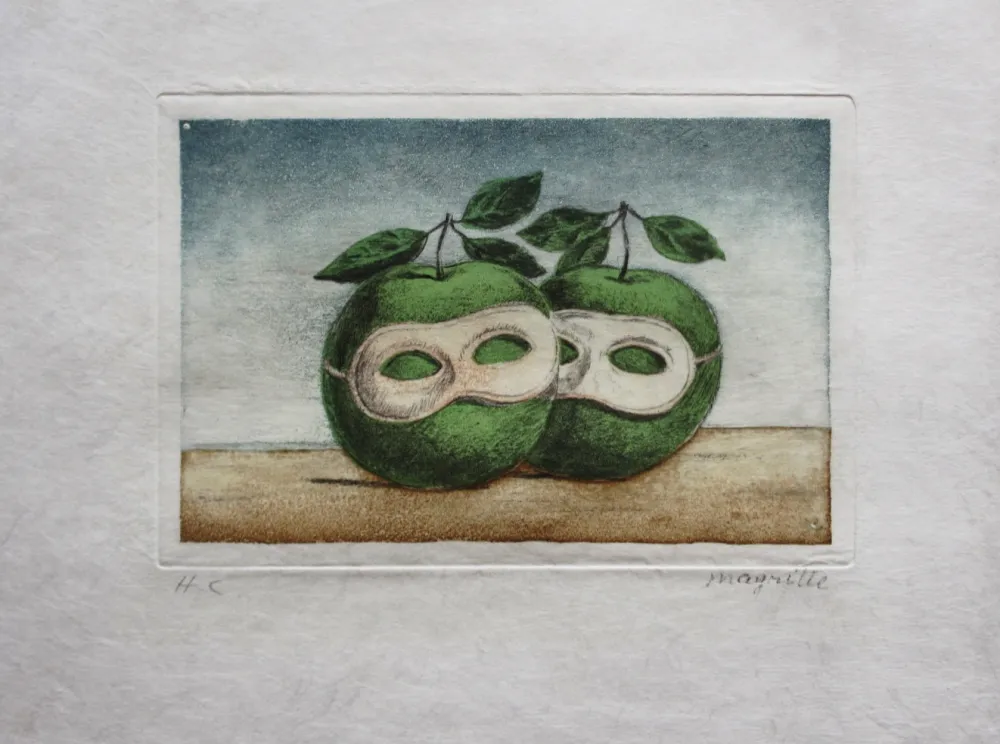 Acquaforte E Acquatinta Magritte - Le Prêtre Marie