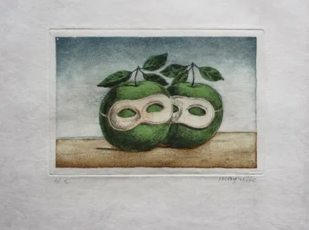 Acquaforte E Acquatinta Magritte - Le Prêtre Marie