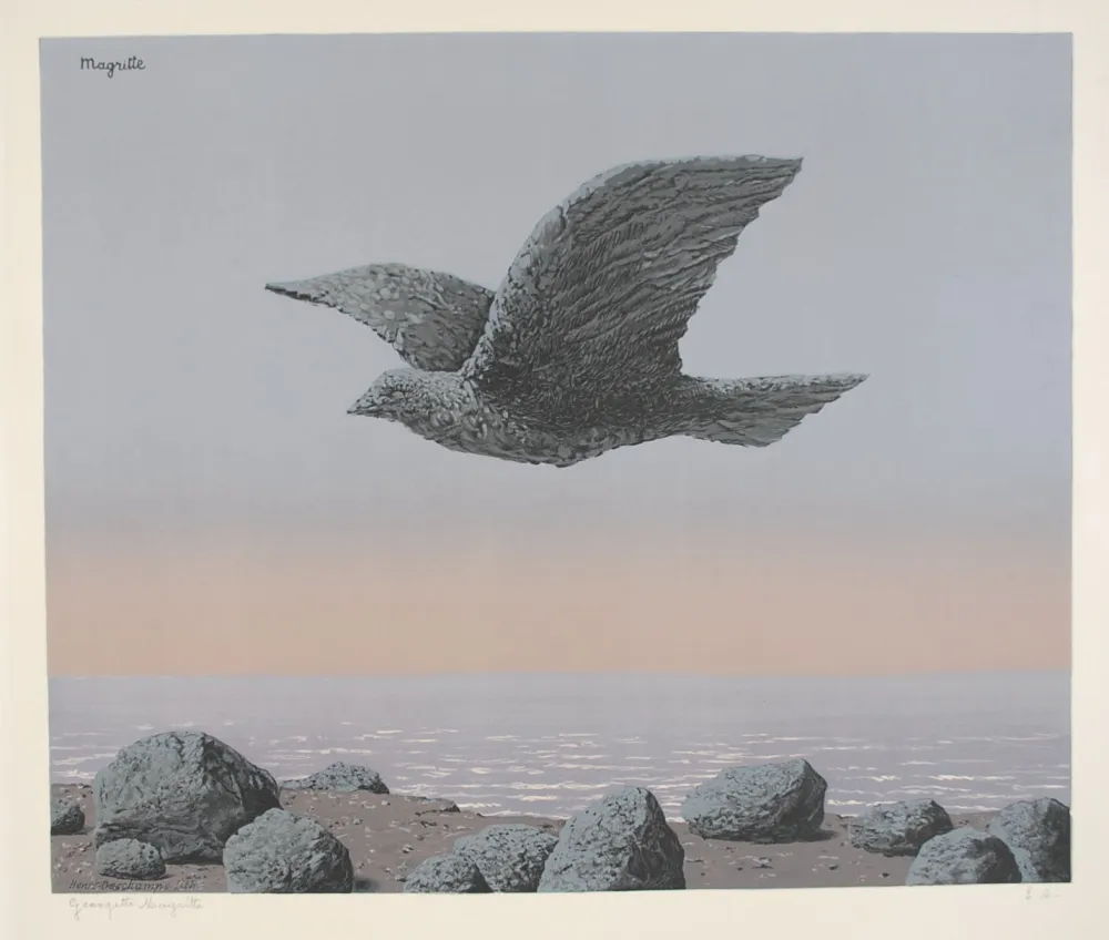 Litografia Magritte - L'Idole - Rock Bird