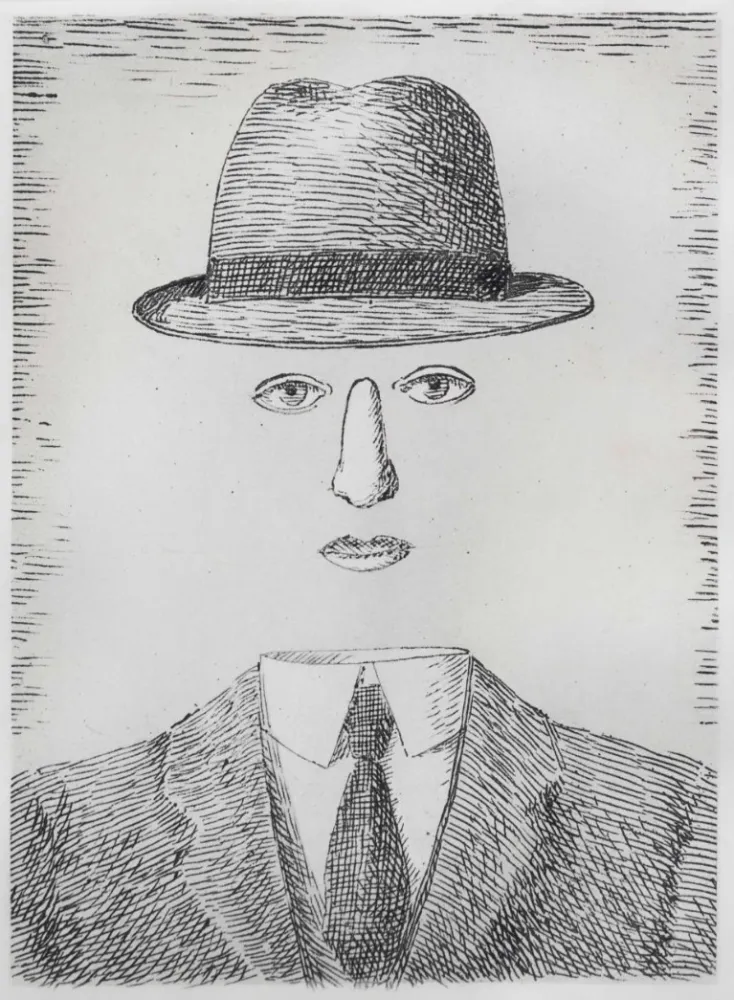 Acquaforte Magritte - Paysage de Baucis