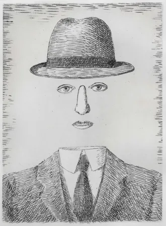 Acquaforte Magritte - Paysage de Baucis