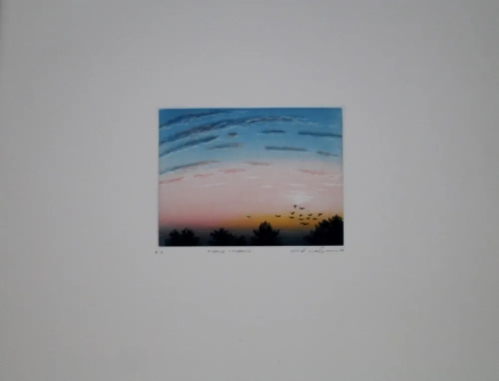 Acquaforte E Acquatinta Maibaum - Abend-Morgen