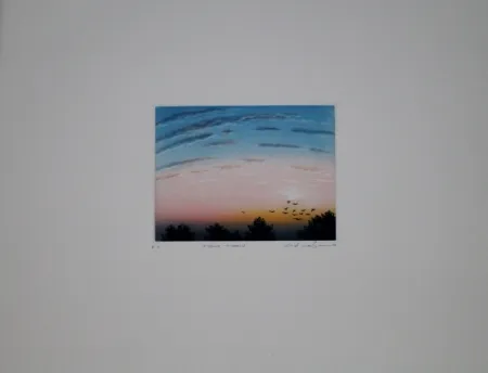 Acquaforte E Acquatinta Maibaum - Abend-Morgen