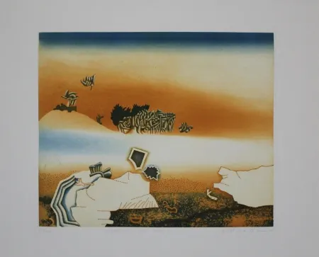 Acquaforte E Acquatinta Maibaum - Nachdenken über Oasen II