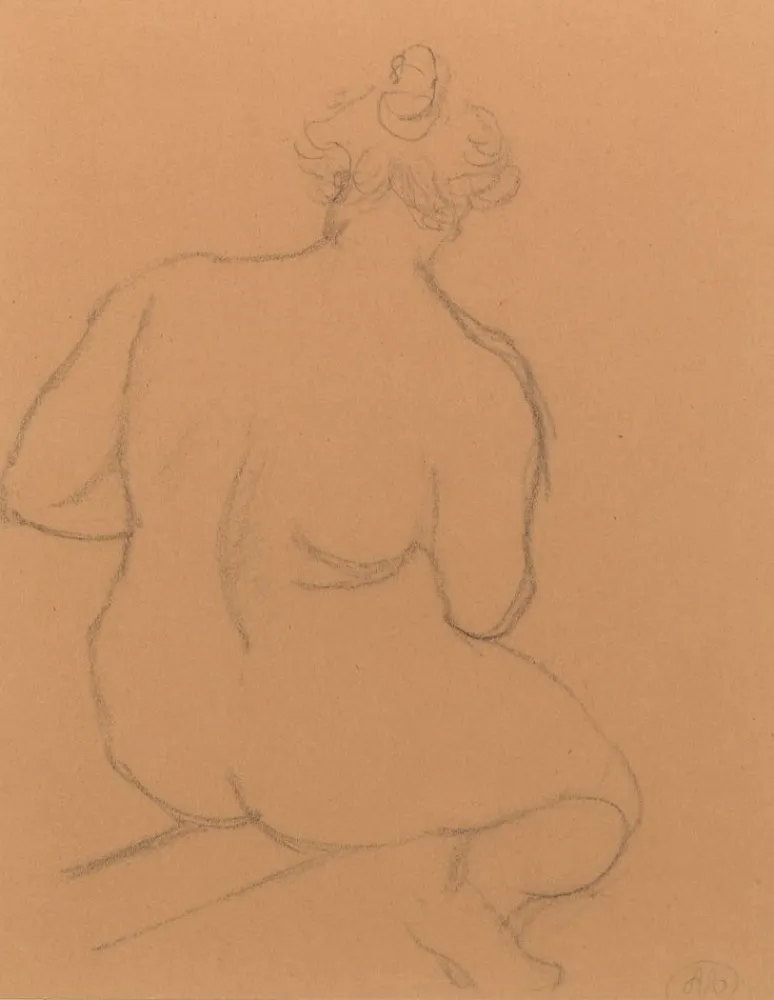 Non Tecnico Maillol - Femme nue de dos, accroupie