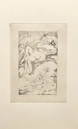 Incisione Maillol - Untitled, from Livret de Folastries