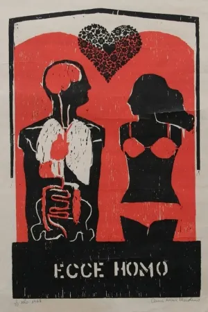 Incisione Su Legno Maiolino - Ecce Homo