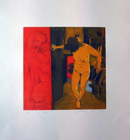 Acquaforte E Acquatinta Mair - Se recourbe en Lyre