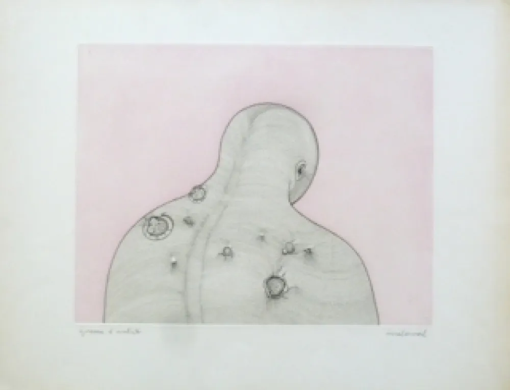 Incisione Malaval - Homme de dos