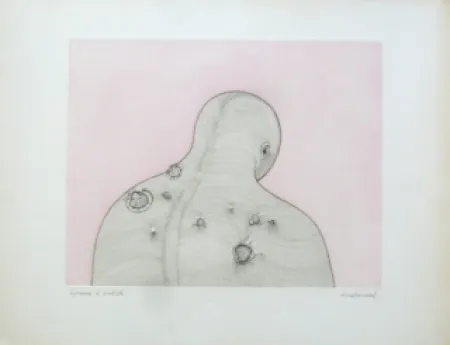 Incisione Malaval - Homme de dos