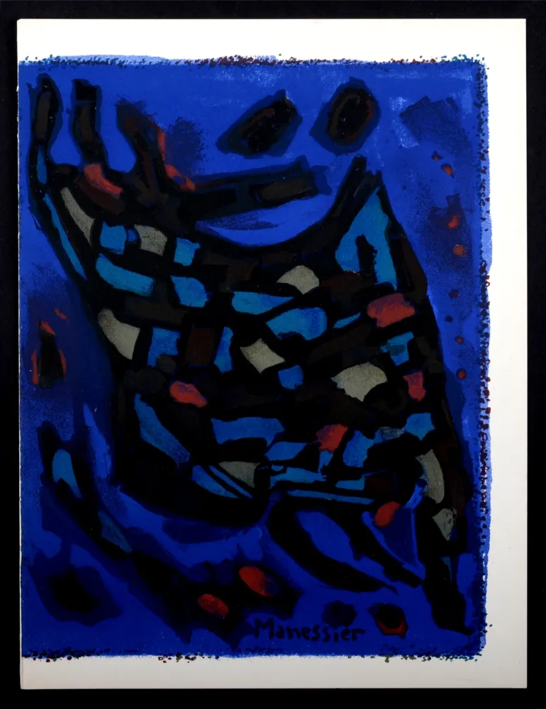 Litografia Manessier - Composition, 1964.