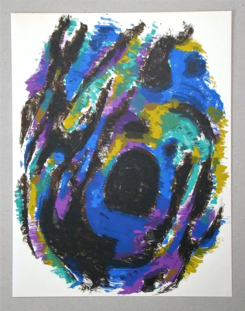 Litografia Manessier - Le Nid