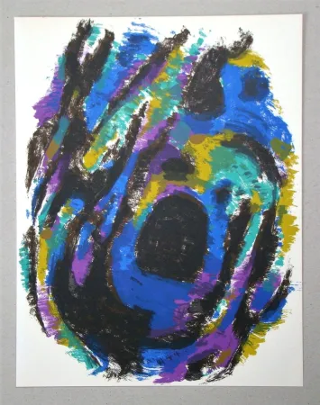 Litografia Manessier - Le Nid