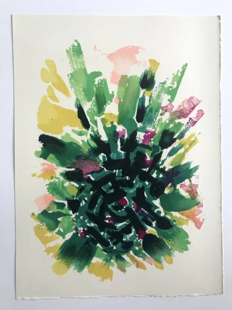 Litografia Manessier - L'enfant dans la cité des ombres I : Le Labyrinthe I