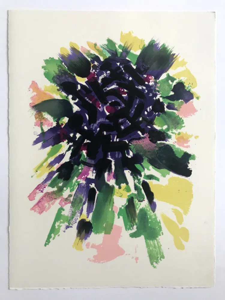 Litografia Manessier - L'enfant dans la cité des ombres VII : Le Labyrinthe II