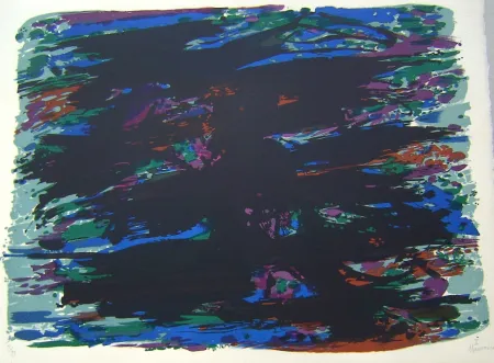 Litografia Manessier - Suite de Paques 1, Le Jardin des Oliviers