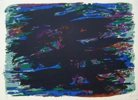 Litografia Manessier - Suite de Pâques Le jardin des oliviers