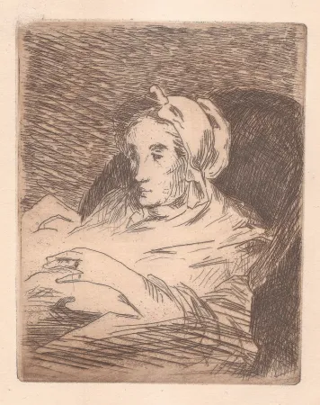 Acquaforte E Acquatinta Manet - La convalescente