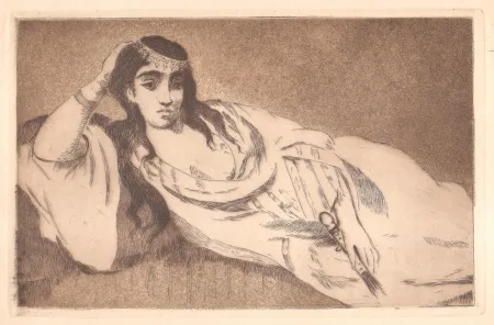 Acquaforte E Acquatinta Manet - Odalisque (L'odalisque couchée)