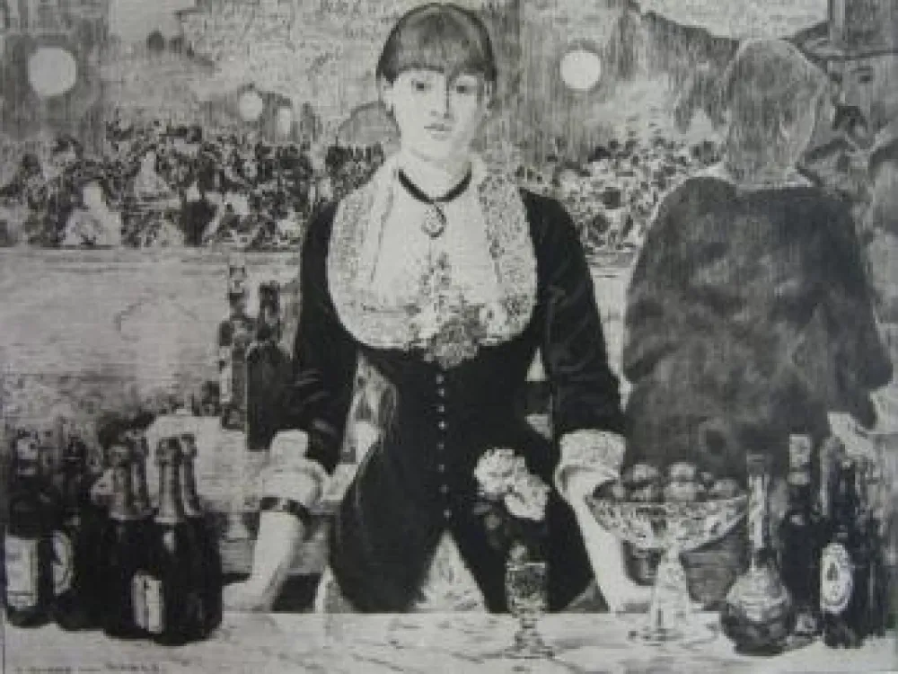 Incisione Manet - Un bar aux Folies-Bergère