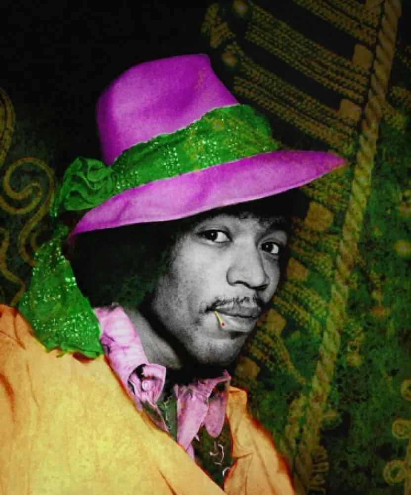 Fotografie Mankowitz - Jimi with Hat