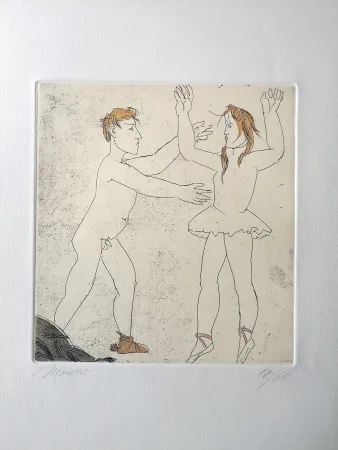 Acquaforte Manzu - Passo di danza 1