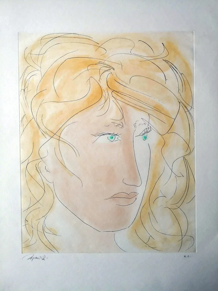 Acquaforte E Acquatinta Manzu - Volto