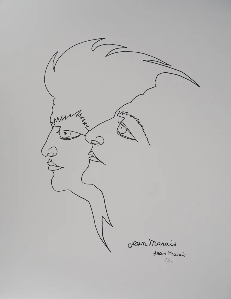 Litografia Marais  - Jean Gabin et Moi