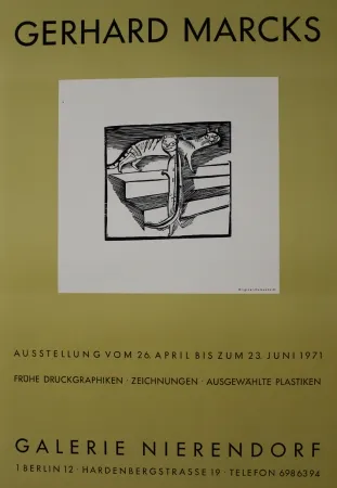 Incisione Su Legno Marcks - Die kleinen Katzen / The Little Cats