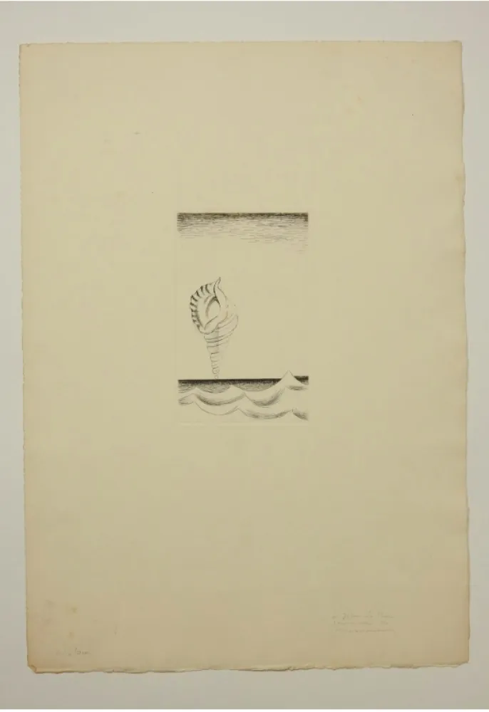 Acquaforte Marcoussis - Chantre, planche 8 pour « Alcools »