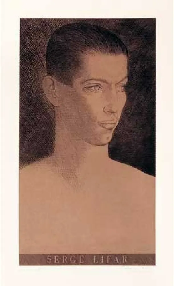 Incisione Marcoussis - Portrait de Serge Lifar