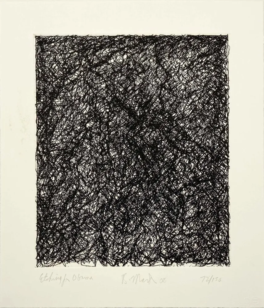 Incisione Marden - Etching for Obama from the Artists for Obama Portfolio