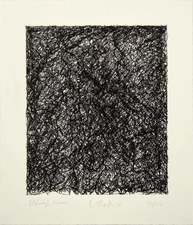 Incisione Marden - Etching for Obama from the Artists for Obama Portfolio