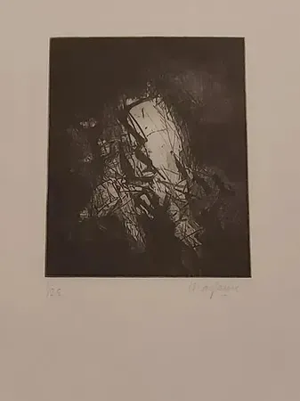Incisione Marfaing - Sans titre (1960)