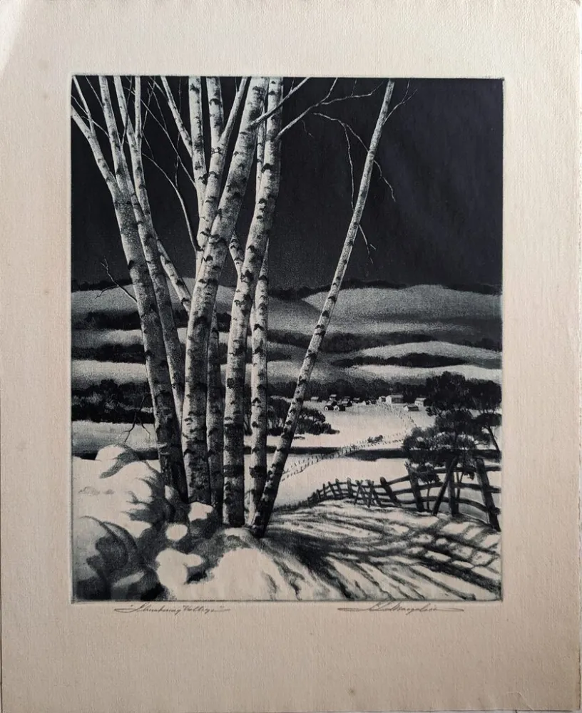 Acquaforte E Acquatinta Margolies - Slumbering Meadows (or 