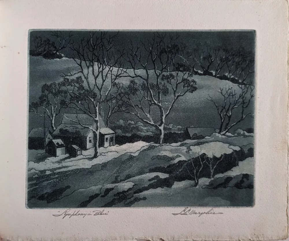 Acquaforte E Acquatinta Margolies - Symphony in Blue