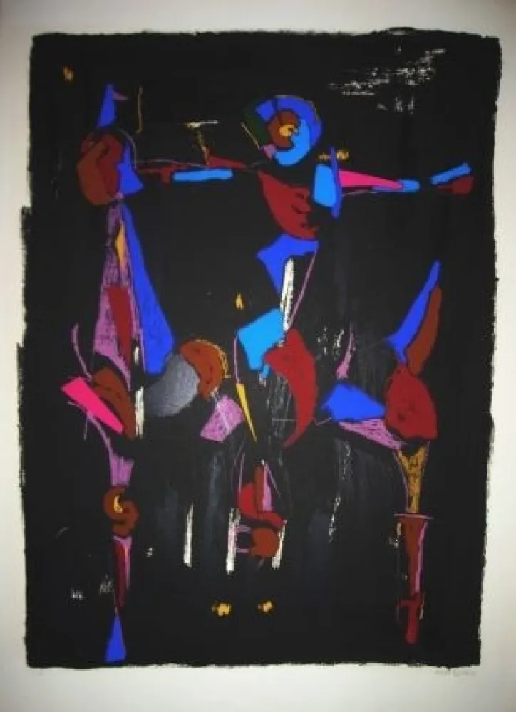 Litografia Marini - Bunter Reiter I