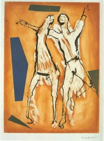 Acquatinta Marini - Cavaliere ECavllo