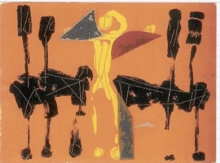 Litografia Marini - Chevaux et Cavaliers IV